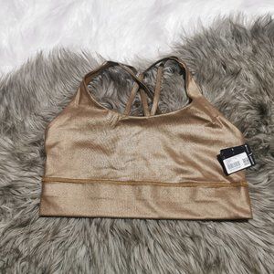 Lululemon Energy Bra Long Line Shine Copper